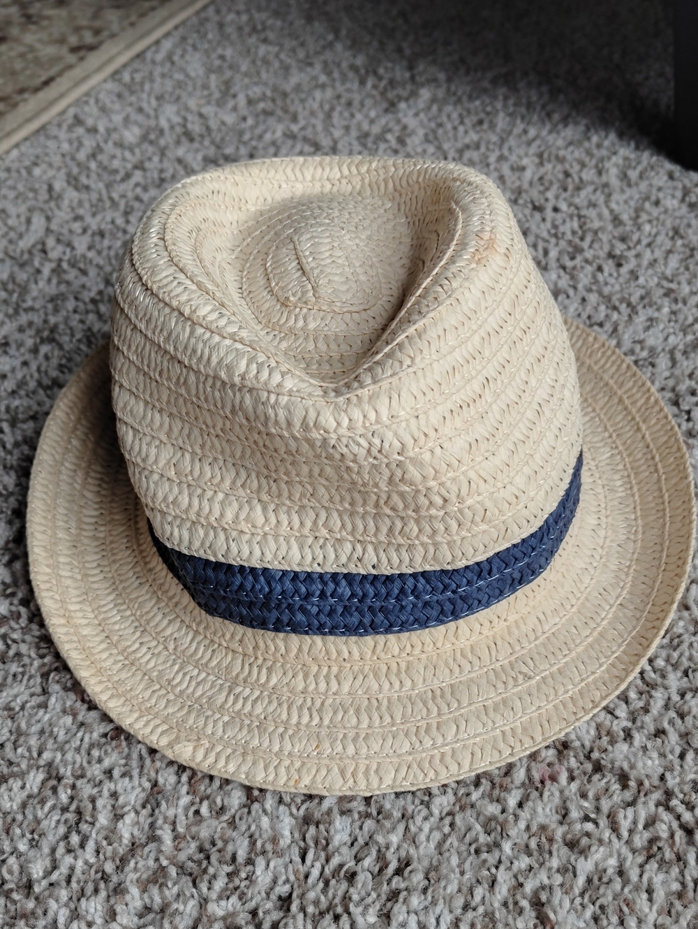 Unisex Child's Straw Panama Hat  6" Inch Diameter